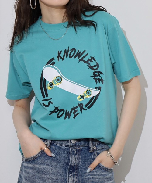 FUNALIVE(ファンアライブ)の「抗菌加工 ロゴプリントTシャツ(Tシャツ/カットソー・レディース・オフホワイト/ネイビー系/オリーブ/ブラック/ホワイト系/パープル/ブルー系/キナリ/ネイビー/ブラック系/ホワイト/ライトグリーン・M/L/LL/3L/S)」の8枚目の写真