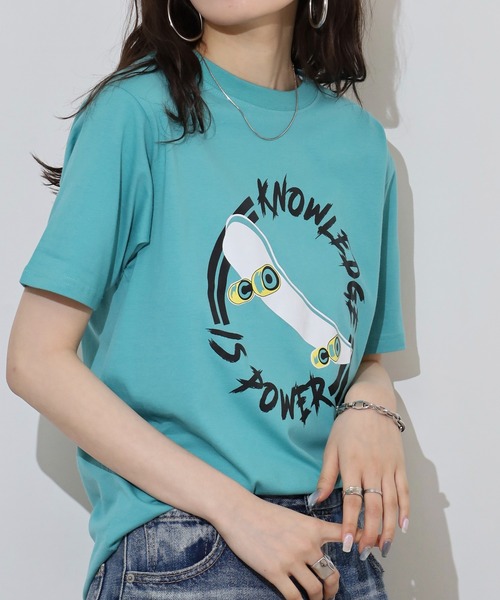 FUNALIVE(ファンアライブ)の「抗菌加工 ロゴプリントTシャツ(Tシャツ/カットソー・レディース・オフホワイト/ネイビー系/オリーブ/ブラック/ホワイト系/パープル/ブルー系/キナリ/ネイビー/ブラック系/ホワイト/ライトグリーン・M/L/LL/3L/S)」の14枚目の写真