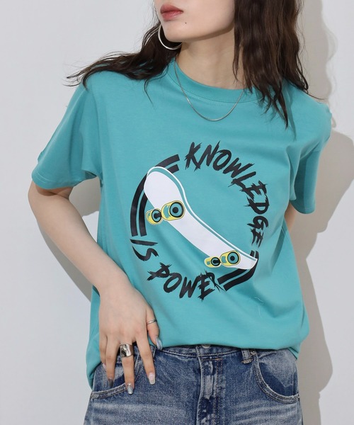 FUNALIVE(ファンアライブ)の「抗菌加工 ロゴプリントTシャツ(Tシャツ/カットソー・レディース・オフホワイト/ネイビー系/オリーブ/ブラック/ホワイト系/パープル/ブルー系/キナリ/ネイビー/ブラック系/ホワイト/ライトグリーン・M/L/LL/3L/S)」の15枚目の写真