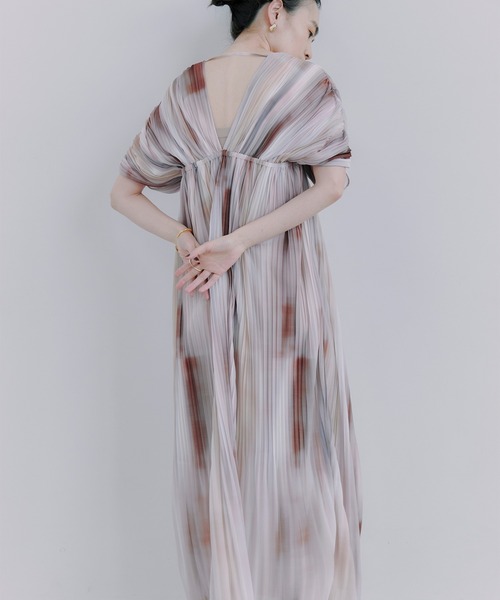 アブストラクトパターンワンピース（ワンピース）｜anuans（ア