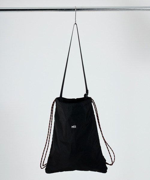 MEI（メイ）の「【MEI / メイ 】KNAP SACK / ナップサック DRAW NAPSACK（バックパック/リュック・メンズ・ブラック/ライトグレー/ベージュ/オレンジ・FREE）」の16枚目の写真