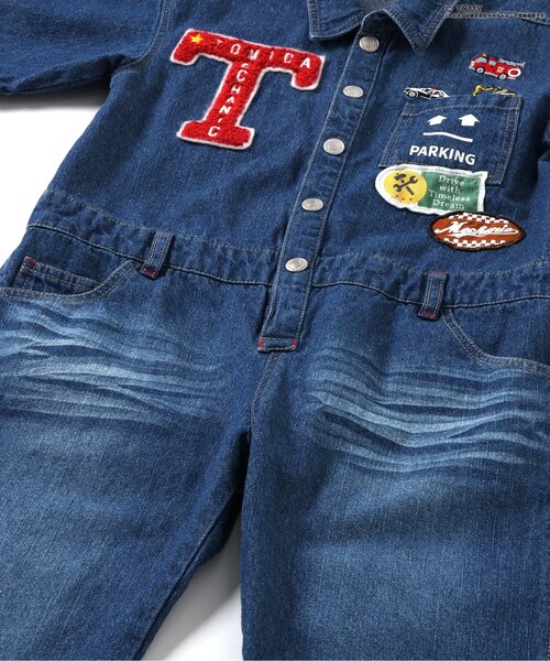 セール】TOMICA×BREEZE デニムオーバーオール（サロペット