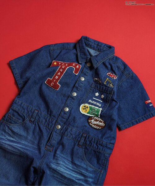 セール】TOMICA×BREEZE デニムオーバーオール（サロペット