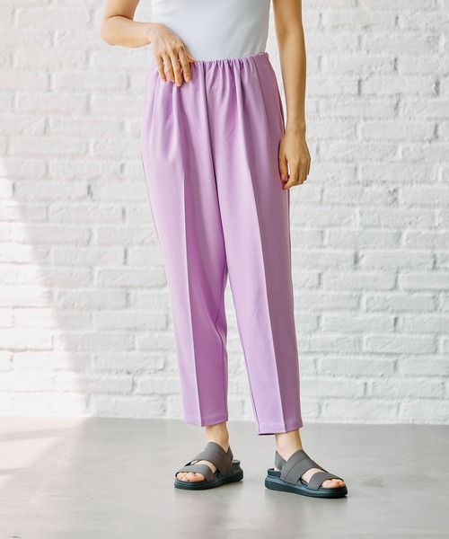 FOUND GOOD（ファウンドグッド）の「ウエストギャザーテーパーP（その他パンツ・レディース・アイボリー/ブラック/パープル系5/グレー系8/グリーン系5・L/M/S）」の5枚目の写真