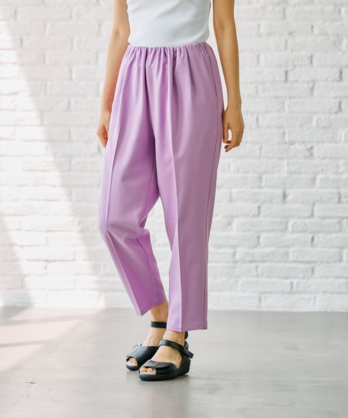 FOUND GOOD（ファウンドグッド）の「ウエストギャザーテーパーP（その他パンツ・レディース・アイボリー/ブラック/パープル系5/グレー系8/グリーン系5・L/M/S）」の21枚目の写真