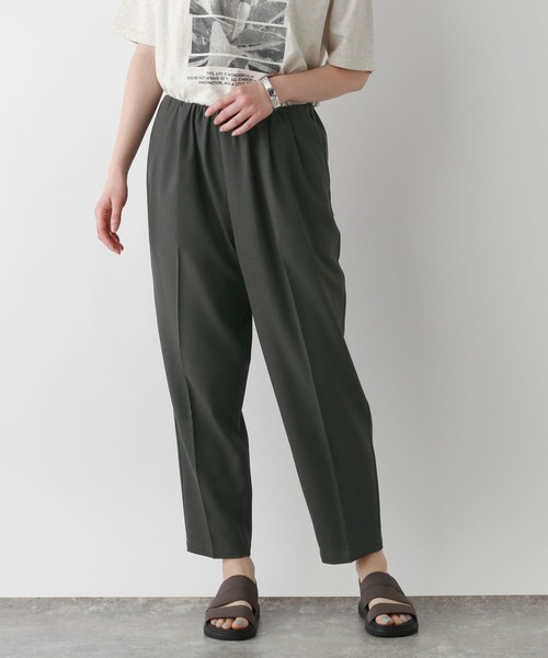 FOUND GOOD（ファウンドグッド）の「ウエストギャザーテーパーP（その他パンツ・レディース・アイボリー/ブラック/パープル系5/グレー系8/グリーン系5・L/M/S）」の19枚目の写真