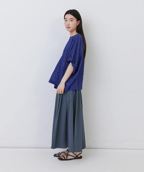 conges payes ADIEU TRISTESSE(コンジェ ペイエ アデュートリステス)の「バルーンスリーブブラウス(シャツ/ブラウス・レディース・ホワイト系その他/ブルー系その他/グレー系その他・38)」の5枚目の写真