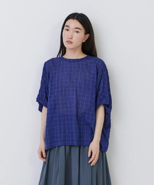 conges payes ADIEU TRISTESSE(コンジェ ペイエ アデュートリステス)の「バルーンスリーブブラウス(シャツ/ブラウス・レディース・ホワイト系その他/ブルー系その他/グレー系その他・38)」の8枚目の写真