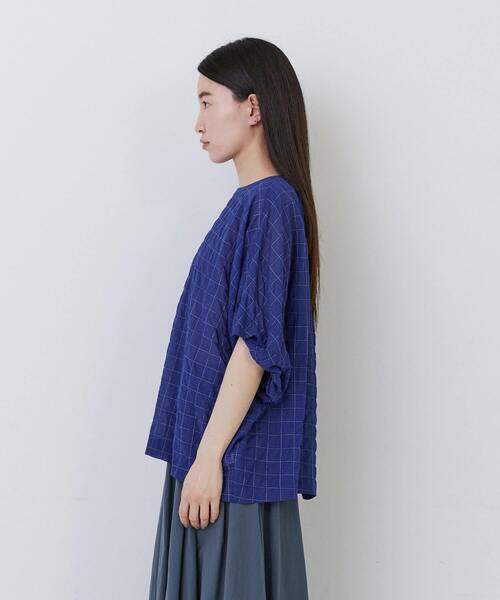 conges payes ADIEU TRISTESSE(コンジェ ペイエ アデュートリステス)の「バルーンスリーブブラウス(シャツ/ブラウス・レディース・ホワイト系その他/ブルー系その他/グレー系その他・38)」の10枚目の写真