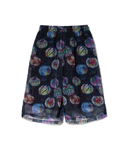ScoLar（スカラー）の「ScoLar/スカラー　総柄オーガンジー ハーフパンツ（その他パンツ・レディース・ネイビー/ブラック・FREE）」の4枚目の写真
