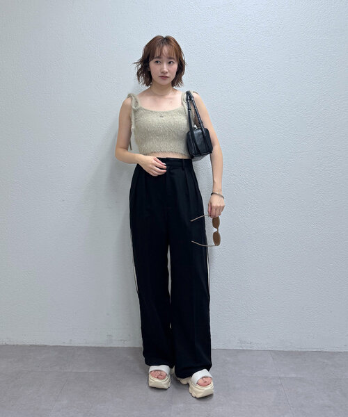 mline（エムライン）の「[mline]２WAYラインパンツ（その他パンツ・レディース・ネイビー/チャコールグレー/ブラック・1/2）」の15枚目の写真