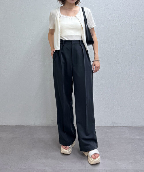 mline（エムライン）の「[mline]２WAYラインパンツ（その他パンツ・レディース・ネイビー/チャコールグレー/ブラック・1/2）」の20枚目の写真