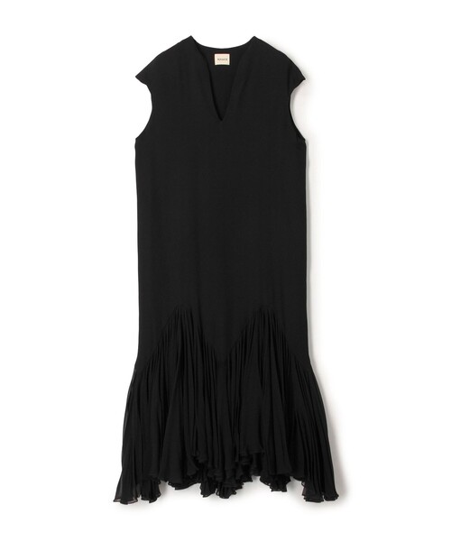 Khaite(ケイト)の「KHAITE HOBBS DRESS(ワンピース・レディース・ブラック・2)」の1枚目の写真