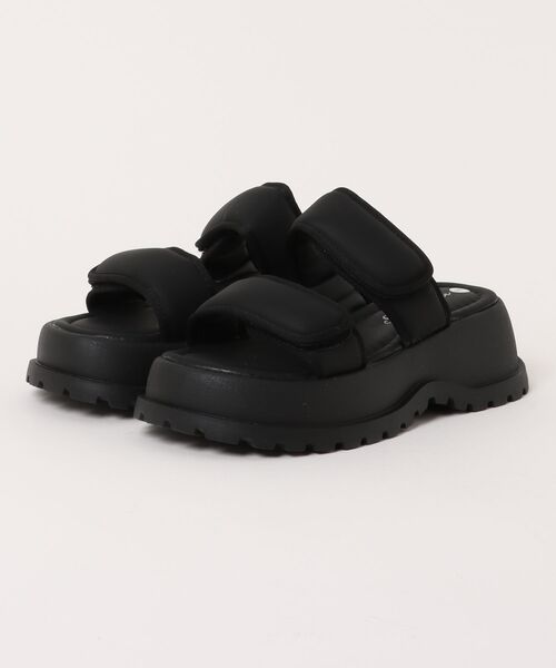 Sugar Sugar（シュガーシュガー）の「厚底スポーツサンダル 【SUGARSUGAR シュガーシュガー】（サンダル・レディース・アイボリー/ブラック・LL/S/M/L）」の17枚目の写真