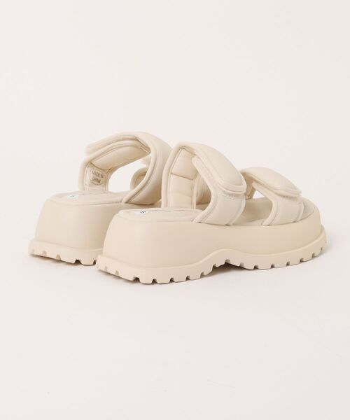 Sugar Sugar（シュガーシュガー）の「厚底スポーツサンダル 【SUGARSUGAR シュガーシュガー】（サンダル・レディース・アイボリー/ブラック・LL/S/M/L）」の18枚目の写真