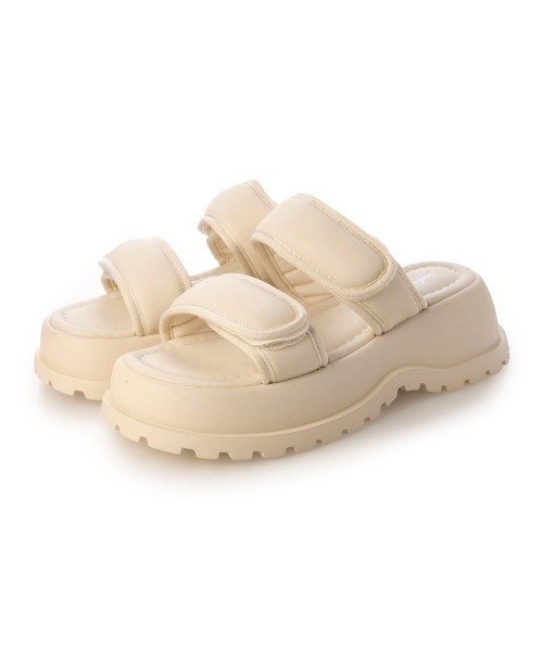 Sugar Sugar（シュガーシュガー）の「厚底スポーツサンダル 【SUGARSUGAR シュガーシュガー】（サンダル・レディース・アイボリー/ブラック・LL/S/M/L）」の20枚目の写真