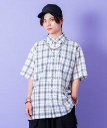 a.p.o.v. コットンチェックシャツ