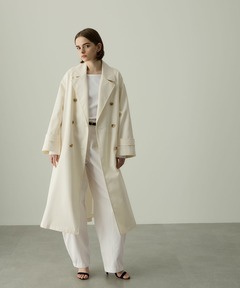 ノーク　N.O.R.C ブラック　ダブルフロントミドルコート　ユニセックス N.O.R.C (ノーク) 公式通販サイト | CROSS PLUS