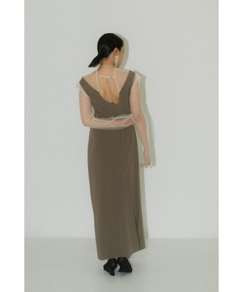 knuth marf waist mark slit onepiece XS off shoulder design one