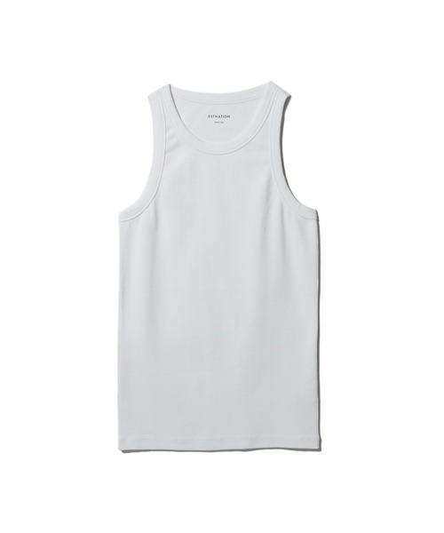 ESTNATION(エストネーション)の「ESTNATION / リブタンクトップ(タンクトップ・メンズ・ブラック/ホワイト・MEDIUM/LARGE)」の10枚目の写真