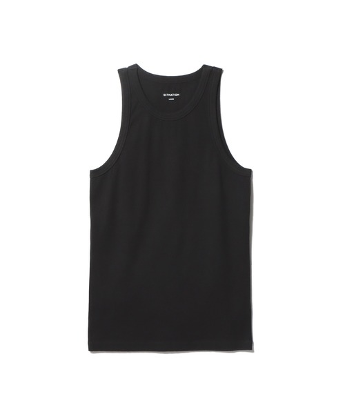 ESTNATION(エストネーション)の「ESTNATION / リブタンクトップ(タンクトップ・メンズ・ブラック/ホワイト・MEDIUM/LARGE)」の15枚目の写真