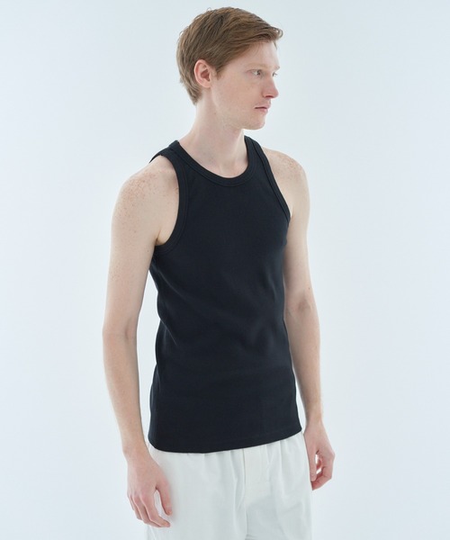 ESTNATION(エストネーション)の「ESTNATION / リブタンクトップ(タンクトップ・メンズ・ブラック/ホワイト・MEDIUM/LARGE)」の13枚目の写真
