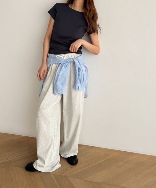 CANAL JEAN（キャナルジーン）の「HARING　コンパクトTシャツ（Tシャツ/カットソー・レディース・ネイビー/ホワイト/レッド/ブルーグレー・ONE SIZE）」の11枚目の写真