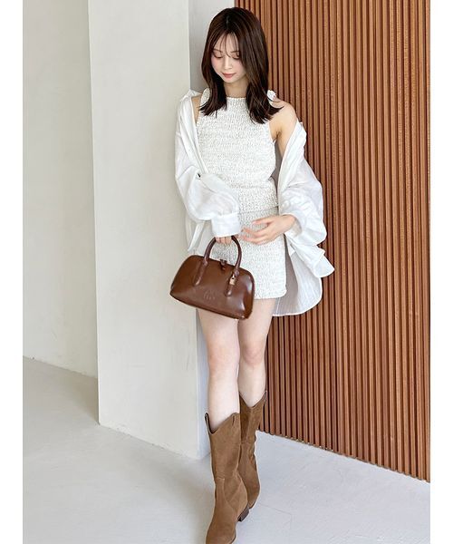 SNIDEL（スナイデル）の「Sustainableニットタンクトップス（ニット/セーター・レディース・ベージュ/アイボリー/ピンクベージュ・F）」の11枚目の写真