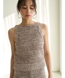 Sustainableニットタンクトップス