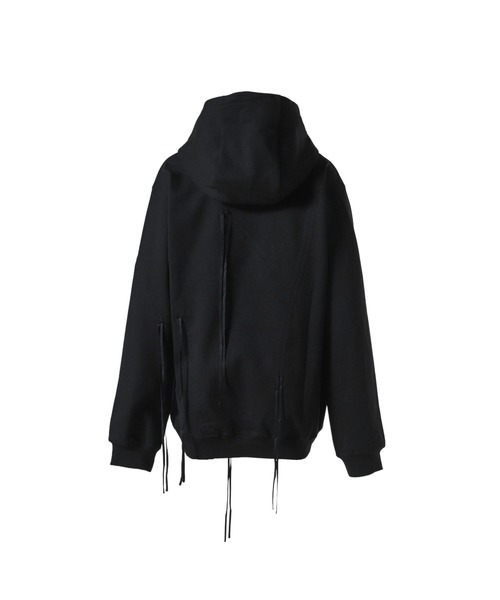 NACHE(ナチェ)の「SHIRRING HOODIE SWEAT SHIRT(パーカー・レディース・ブラック・SMALL/MEDIUM)」の2枚目の写真