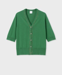 Paul Smith（ポールスミス）の「ウィメンズ パイピングストライプ カーディガン / 255200 KN168（カーディガン/ボレロ）」