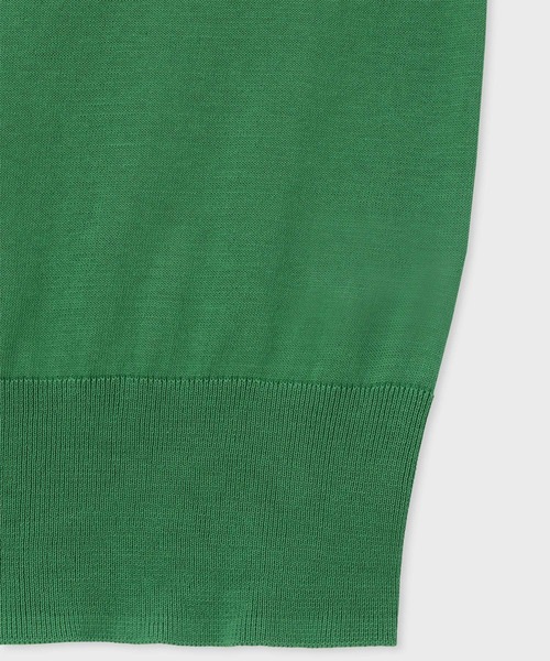 Paul Smith（ポールスミス）の「ウィメンズ パイピングストライプ カーディガン / 255200 KN168（カーディガン/ボレロ・レディース・オフホワイト/ブラック/グリーン・MEDIUM）」の11枚目の写真