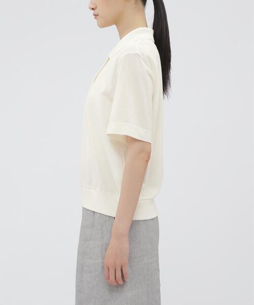 MARGARET HOWELL(マーガレットハウエル)の「SOFT COTTON PIQUE TOP(Tシャツ/カットソー・レディース・ブラック/ホワイト系その他2・2)」の10枚目の写真