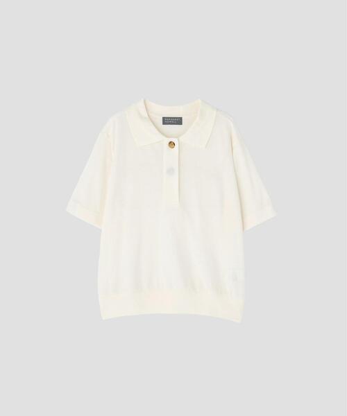 MARGARET HOWELL(マーガレットハウエル)の「SOFT COTTON PIQUE TOP(Tシャツ/カットソー・レディース・ブラック/ホワイト系その他2・2)」の11枚目の写真