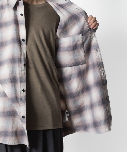 VEIN （ヴェイン）の「オーガニックコットン オンブレチェック L/S SHIRT / ORGANIC COTTON OMBRE CHECK L/S SHIRT（シャツ/ブラウス・メンズ・グレー・3/2/1）」の11枚目の写真
