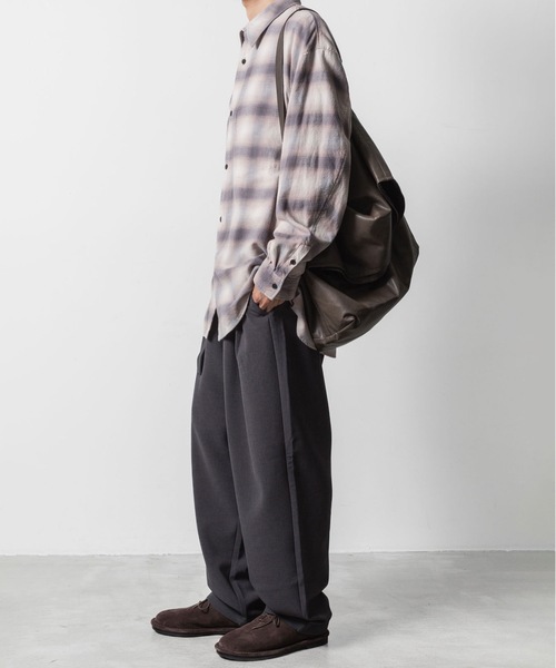 VEIN （ヴェイン）の「オーガニックコットン オンブレチェック L/S SHIRT / ORGANIC COTTON OMBRE CHECK L/S SHIRT（シャツ/ブラウス・メンズ・グレー・3/2/1）」の12枚目の写真