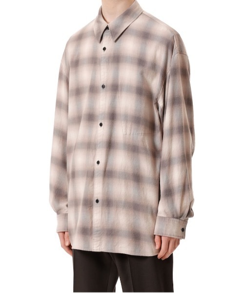 VEIN (ヴェイン)の「オーガニックコットン オンブレチェック L/S SHIRT / ORGANIC COTTON OMBRE CHECK L/S SHIRT(シャツ/ブラウス・メンズ・グレー/オレンジ・3/2/1)」の6枚目の写真