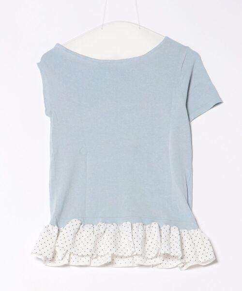 Jasmine Grandiflorum(ジャスミングランディフローラム)の「【Jasmine】ワンショルダードット柄フリルトップス (SS)(Tシャツ/カットソー・レディース・アイボリー/ブルー/グレー/ピンク・FREE)」の22枚目の写真