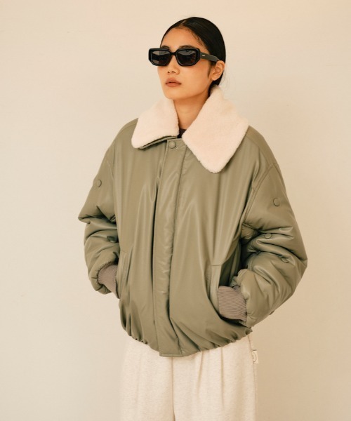 null.（ヌル）の「ボタンデザインMA1ジャケット（ブルゾン）」 - WEAR