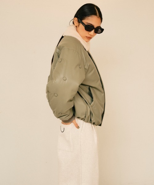 セール】ボタンデザインMA1ジャケット（ブルゾン）｜null.（ヌル）の