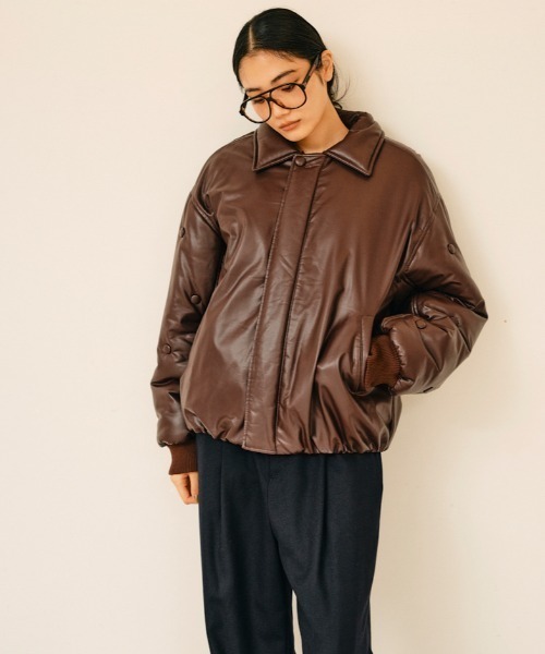 ボタンデザインMA1ジャケット セール】ボタンデザインMA1ジャケット（ブルゾン）｜null.（ヌル）の