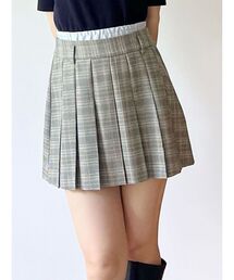 MERCURYDUO | チェックプリーツミニスカパン(スカート)