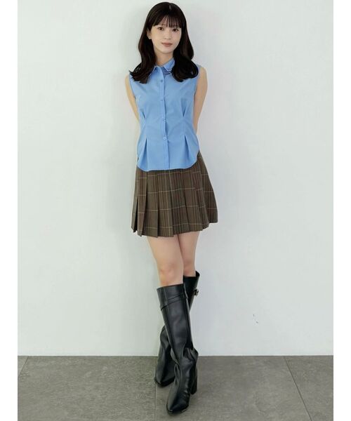 く*☆様 MERCURYDUO プリーツミニスカパン　ミニスカート　インパン　春 チェックプリーツミニスカパン｜マーキュリーデュオの通販
