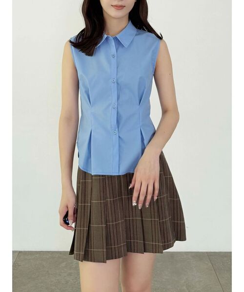 MERCURYDUO（マーキュリーデュオ）の「チェックプリーツミニスカパン（スカート・レディース・ブラウン/グレー・SMALL/MEDIUM）」の16枚目の写真