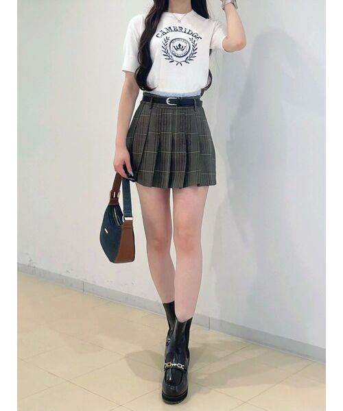 MERCURYDUO（マーキュリーデュオ）の「チェックプリーツミニスカパン（スカート・レディース・ブラウン/グレー・SMALL/MEDIUM）」の21枚目の写真