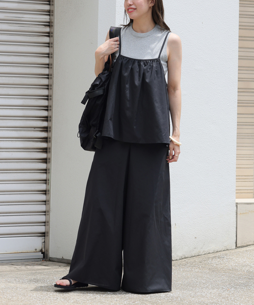 JOURNAL STANDARD relume（ジャーナルスタンダード　レリューム）の「レイヤードリラックスオールインワン（つなぎ/オールインワン・レディース・ブラック・FREE）」の2枚目の写真