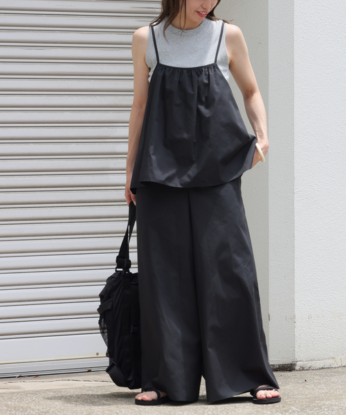 JOURNAL STANDARD relume（ジャーナルスタンダード　レリューム）の「レイヤードリラックスオールインワン（つなぎ/オールインワン・レディース・ブラック・FREE）」の3枚目の写真