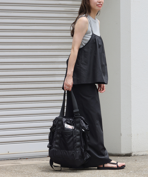 JOURNAL STANDARD relume（ジャーナルスタンダード　レリューム）の「レイヤードリラックスオールインワン（つなぎ/オールインワン・レディース・ブラック・FREE）」の4枚目の写真