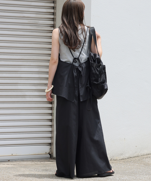 JOURNAL STANDARD relume（ジャーナルスタンダード　レリューム）の「レイヤードリラックスオールインワン（つなぎ/オールインワン・レディース・ブラック・FREE）」の5枚目の写真