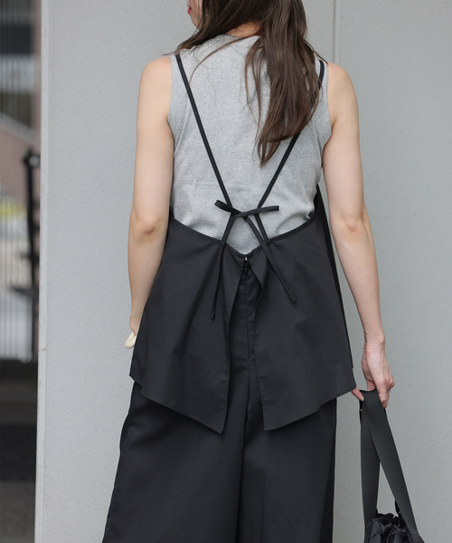 JOURNAL STANDARD relume（ジャーナルスタンダード　レリューム）の「レイヤードリラックスオールインワン（つなぎ/オールインワン・レディース・ブラック・FREE）」の7枚目の写真